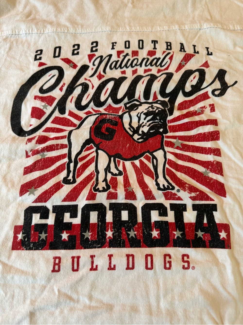 Pressbox UGA White Cotton T‑Shirt